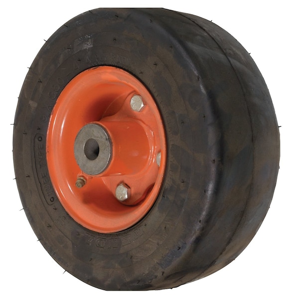 9x3.5x4 Lawn Mower Wheel, 4 Ply, Smooth